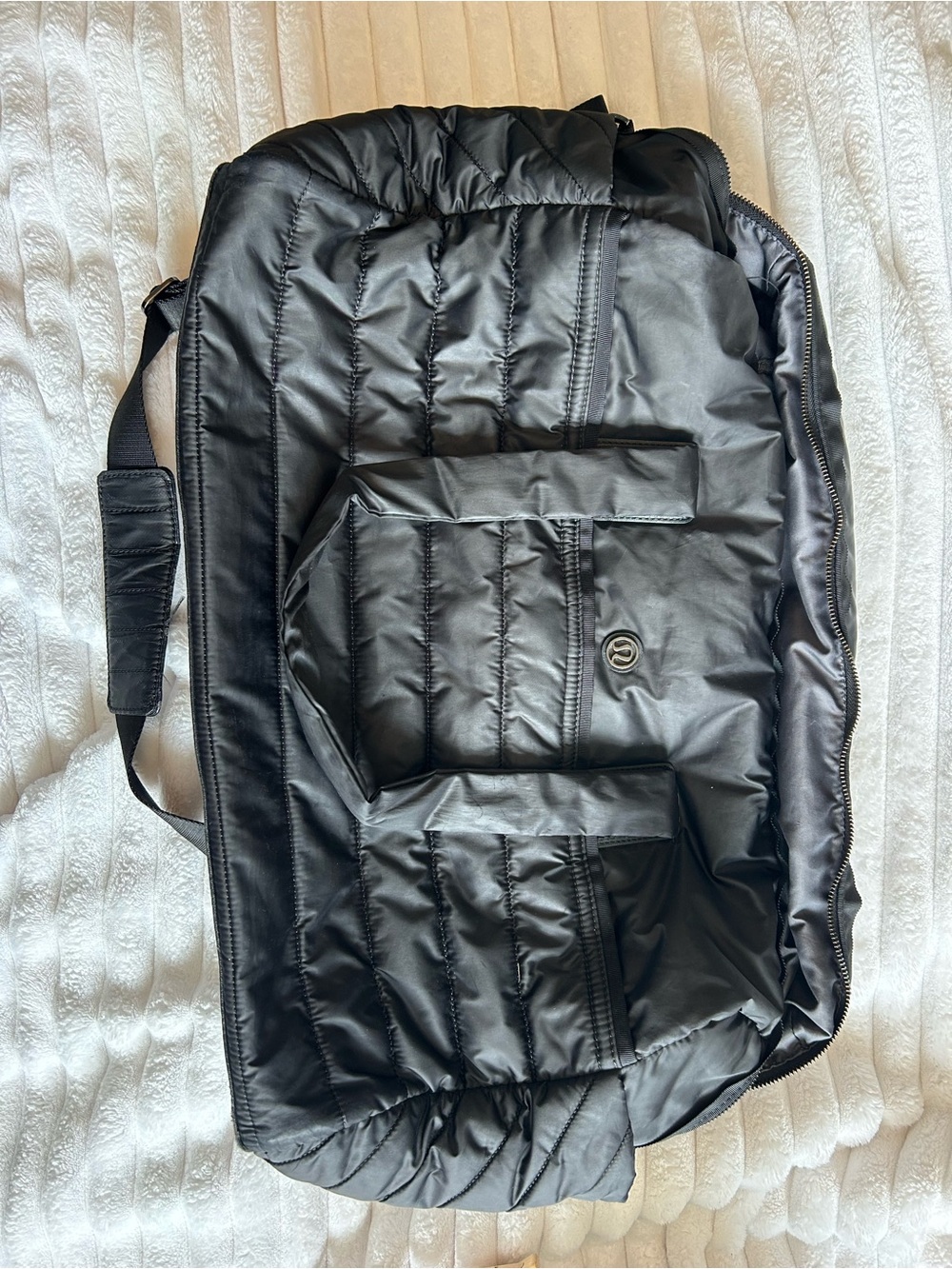 lululemon athletica Black Quilted Duffel